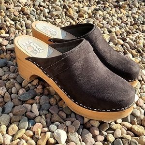 Maguba black suede clogs size 39 (US Woman's 9)
